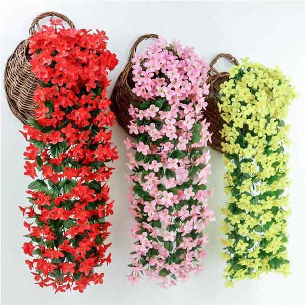 decorative flowers & wreaths 85cm artificial violet flower rattan autumn small string decor silk fake garland for wedding home el garden dec
decorative flowers & wreaths 85cm artificial violet flower rattan autumn small string decor silk fake garland for wedding home el garden dec