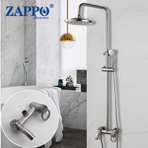 bathroom shower sets zappo nickel brushed faucet set 8 inch mixer tap wall mounted rainfall head bathtub faucets
bathroom shower sets zappo nickel brushed faucet set 8 inch mixer tap wall mounted rainfall head bathtub faucets