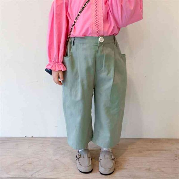 spring baby girls cotton solid color loose casual trousers 1-5 years kids comfortable all-match pants 210508, Blue
spring baby girls cotton solid color loose casual trousers 1-5 years kids comfortable all-match pants 210508, Blue