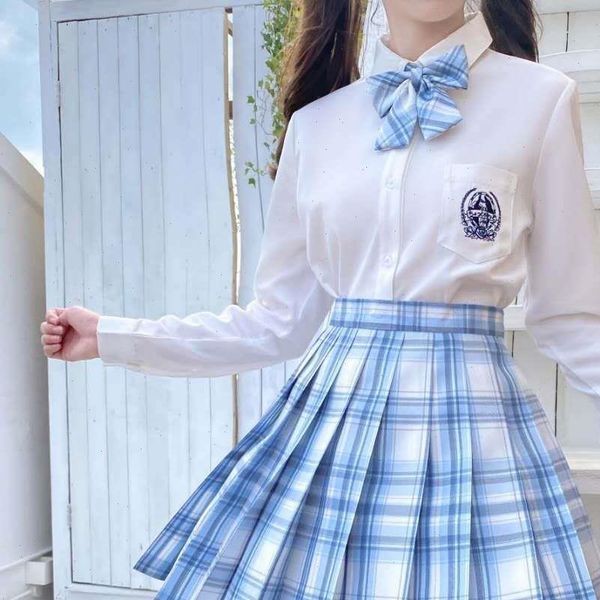 japanese jk uniform two women dress piece set white long sleeve shirts plaid mini skirt preppy style high waist skirts
japanese jk uniform two women dress piece set white long sleeve shirts plaid mini skirt preppy style high waist skirts