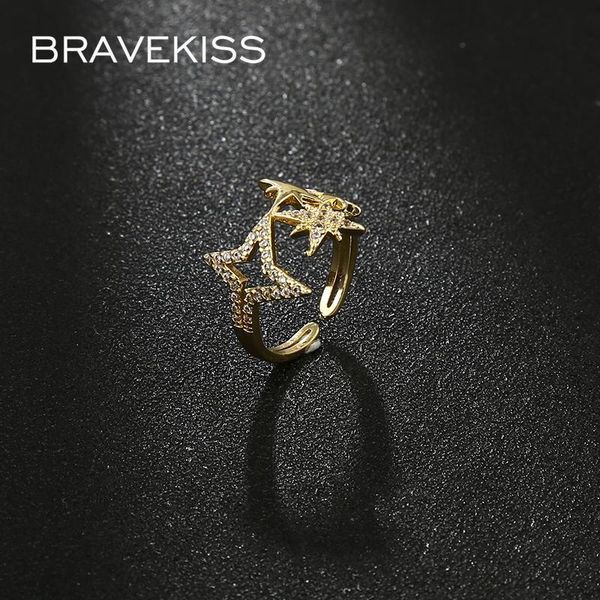 wedding rings bravekiss double layer irregular star cz ring for women femme adjustable gold color fashion jewelry ur0616, Slivery;golden
wedding rings bravekiss double layer irregular star cz ring for women femme adjustable gold color fashion jewelry ur0616, Slivery;golden