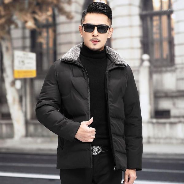 men's down & parkas winter korean mens turndown collar cotton-padded jacket men solid fur coat business casual thick overcoat male l-5x, Black
men's down & parkas winter korean mens turndown collar cotton-padded jacket men solid fur coat business casual thick overcoat male l-5x, Black