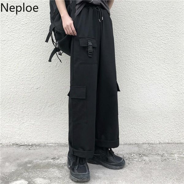 women's pants & capris neploe korean harajuku causal cargo vintage women men long trousers 2021 lace up stretch high waist wide leg 4a1, Black;white
women's pants & capris neploe korean harajuku causal cargo vintage women men long trousers 2021 lace up stretch high waist wide leg 4a1, Black;white