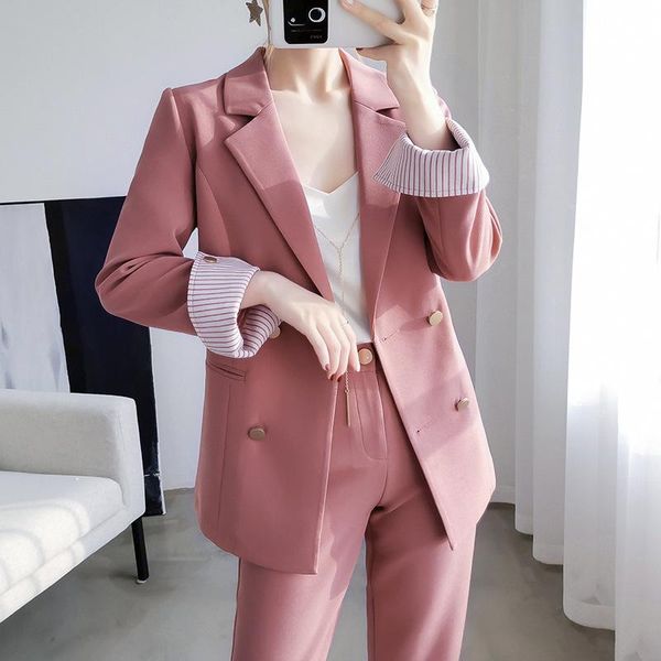 plus size 5xl pink suit trousers suits high-quality blazer feminine 2021 new women's jacket office clothing two-piece set, White
plus size 5xl pink suit trousers suits high-quality blazer feminine 2021 new women's jacket office clothing two-piece set, White