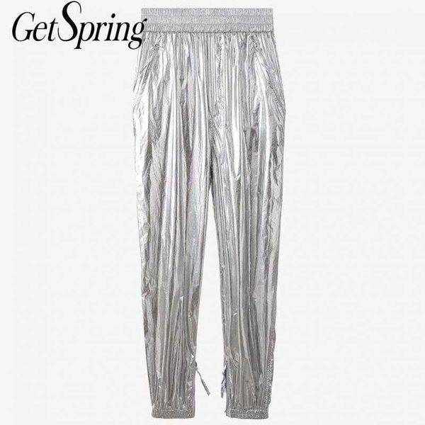 getspring women pant high waist casual harem pants all match vintage baggy fashion trousers 210601, Black;white
getspring women pant high waist casual harem pants all match vintage baggy fashion trousers 210601, Black;white