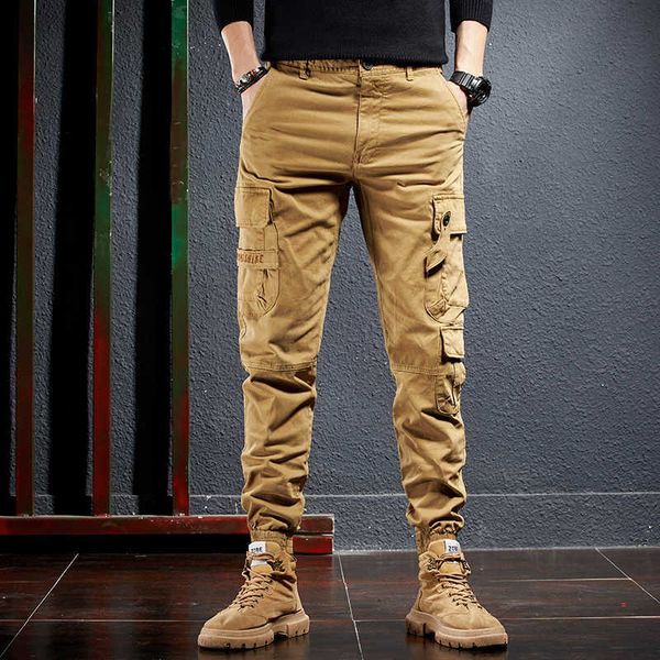men's jeans fashion streetwear khaki multi pockets casual ankle banded cargo pants ly designer hip hop joggers overalls puew, Blue
men's jeans fashion streetwear khaki multi pockets casual ankle banded cargo pants ly designer hip hop joggers overalls puew, Blue