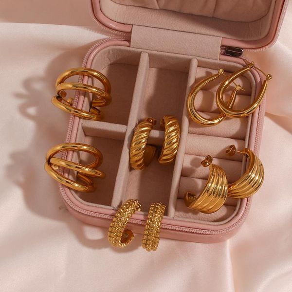 hoop & huggie 2021 design gold earring jewelry chunky croissant hollow oval tube textured boat geometric statement earrings, Golden;silver
hoop & huggie 2021 design gold earring jewelry chunky croissant hollow oval tube textured boat geometric statement earrings, Golden;silver
