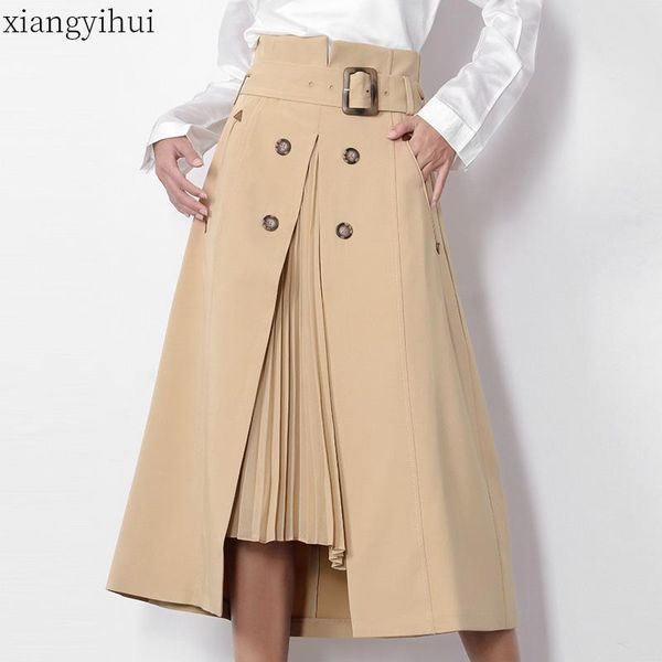 skirts khaki elegant midi women's chic high waist skirt female korean fashion belt knee length 2021 summer streetwear, Black
skirts khaki elegant midi women's chic high waist skirt female korean fashion belt knee length 2021 summer streetwear, Black
