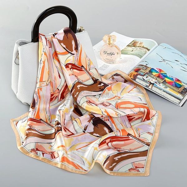 scarves 100% pure silk women small square bandana cartoon heels print crepe satin plain handkerchief head band 52*52 cm, Blue;gray
scarves 100% pure silk women small square bandana cartoon heels print crepe satin plain handkerchief head band 52*52 cm, Blue;gray