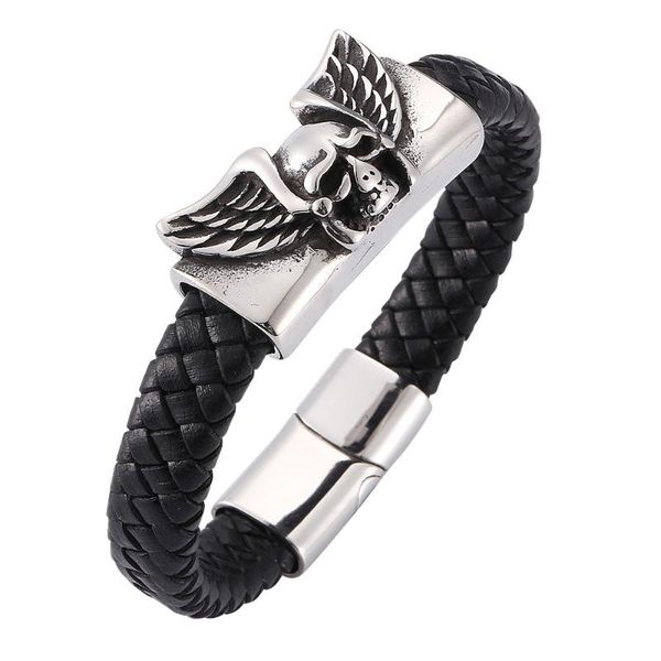 charm bracelets men's leather bracelet, stainless steel magnet buckle, trendy accessories, Golden;silver
charm bracelets men's leather bracelet, stainless steel magnet buckle, trendy accessories, Golden;silver
