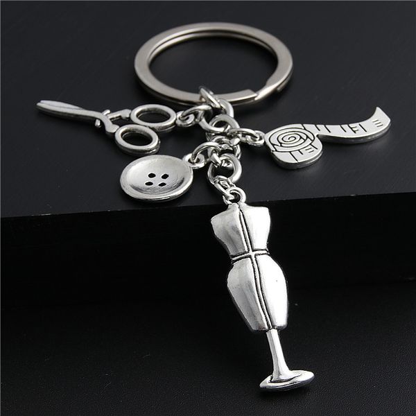 10pcsewing machine scissors tape measure keychain making clothing designer keyring gift jewlry accessories e2218, Silver
10pcsewing machine scissors tape measure keychain making clothing designer keyring gift jewlry accessories e2218, Silver