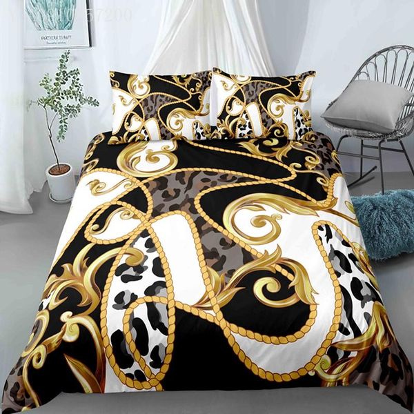 bedding sets arrival luxury set leopard chain 3d printed quilt covers king sizes girls adults duvet cover 2/3 pcs
bedding sets arrival luxury set leopard chain 3d printed quilt covers king sizes girls adults duvet cover 2/3 pcs