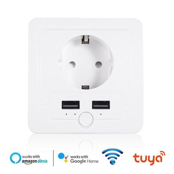 smart power plugs home usb wall socket 16a eu wifi plug works with google alexa ifttuya life app voice remote control
smart power plugs home usb wall socket 16a eu wifi plug works with google alexa ifttuya life app voice remote control