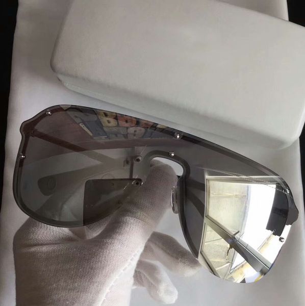silver grey mirror shield pilot sunglasses 2180 metal rimless sun glasses fashion sun shades eye wear with box, White;black
silver grey mirror shield pilot sunglasses 2180 metal rimless sun glasses fashion sun shades eye wear with box, White;black