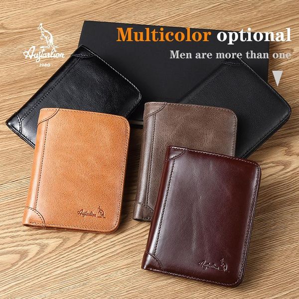 wallets drop men wallet oil wax genuine leather purse black and brown quality short bifold card holder, Red;black
wallets drop men wallet oil wax genuine leather purse black and brown quality short bifold card holder, Red;black