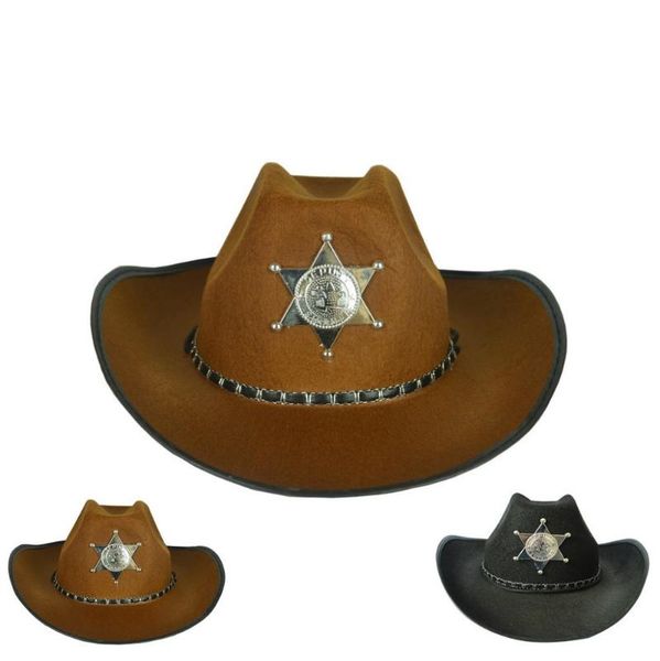 party masks halloween cowboy costume hats weatern steampunk hat black brown cowgirl men women cosplay caps
party masks halloween cowboy costume hats weatern steampunk hat black brown cowgirl men women cosplay caps