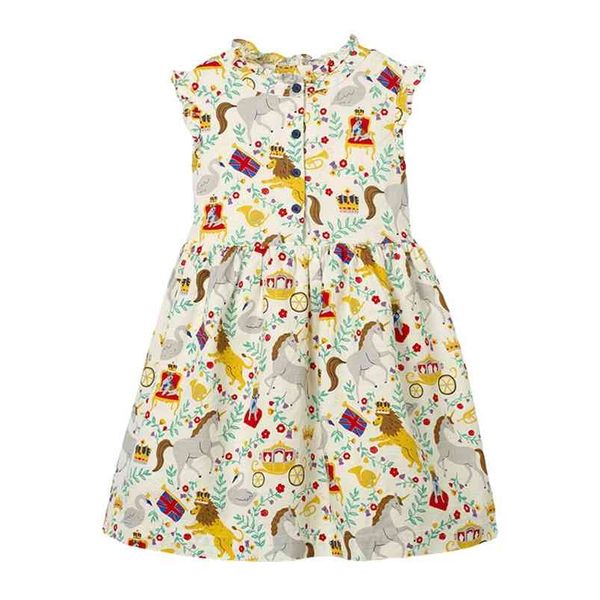 little maven summer kids elegant dress animal unicorn children princess girl short sleeve es baby girls' party 210915, Blue;red
little maven summer kids elegant dress animal unicorn children princess girl short sleeve es baby girls' party 210915, Blue;red