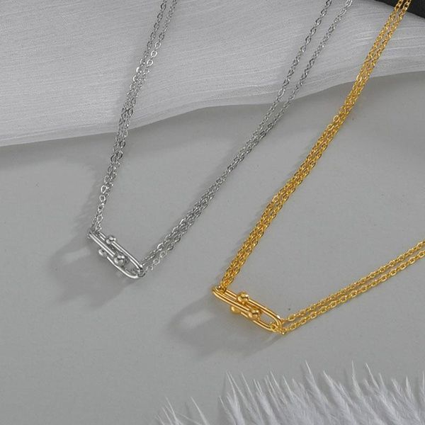 chokers allme simple gold buckle titanium steel necklace layered linked small circle chains necklaces for women jewelry 2021, Golden;silver
chokers allme simple gold buckle titanium steel necklace layered linked small circle chains necklaces for women jewelry 2021, Golden;silver