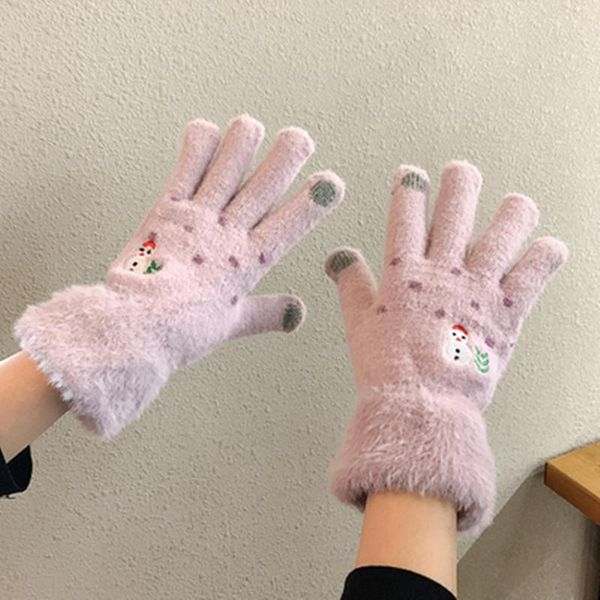 five fingers gloves woman winter cute keep warm knitting wool thicken student cycling cold proof glove c130, Blue;gray
five fingers gloves woman winter cute keep warm knitting wool thicken student cycling cold proof glove c130, Blue;gray