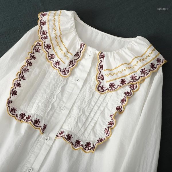 women's blouses & shirts lamtrip boutique ukrain style square exotic embroidery cotton retro shirt blouse women, White
women's blouses & shirts lamtrip boutique ukrain style square exotic embroidery cotton retro shirt blouse women, White