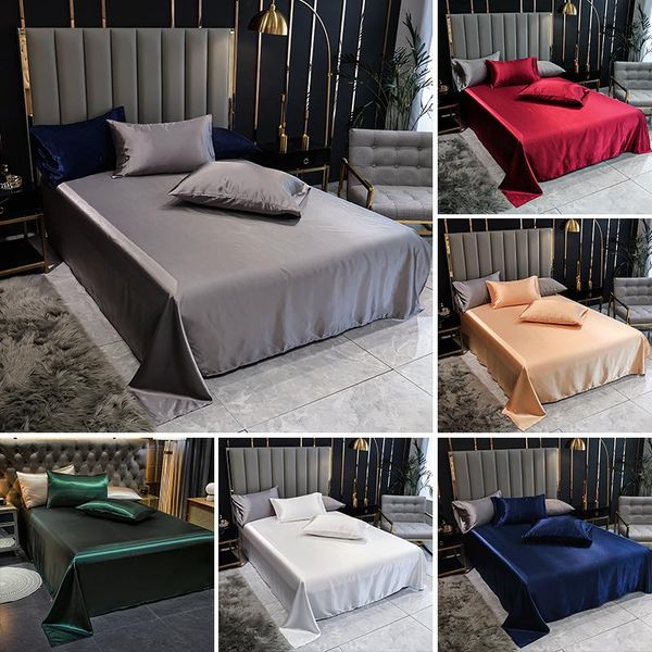 sheets & sets luxury emulation silk satin double bed sheet set solid queen size home bedding bedsheet cases
sheets & sets luxury emulation silk satin double bed sheet set solid queen size home bedding bedsheet cases