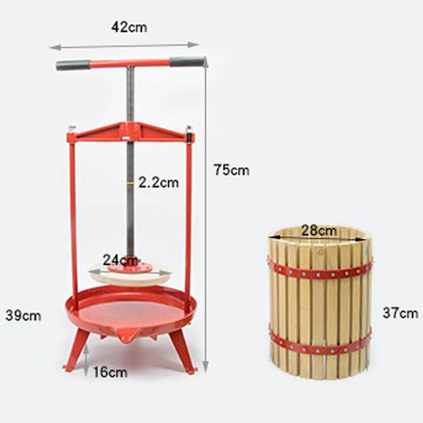camp kitchen fp-18l manual apple press 18 l commercial fruit juicer round t shape handle wine juice residue separation maker 1pcs
camp kitchen fp-18l manual apple press 18 l commercial fruit juicer round t shape handle wine juice residue separation maker 1pcs