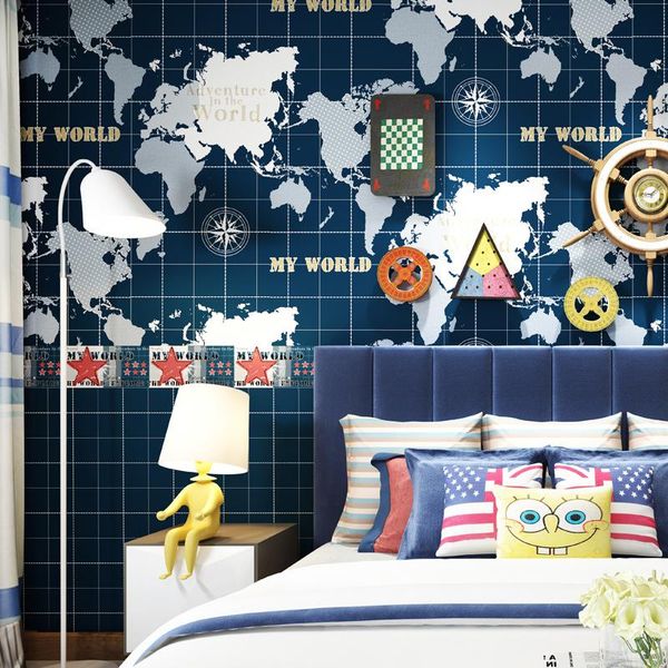 wallpapers mediterranean children's room wallpaper dark blue boys bedroom study background wall non-woven for kids
wallpapers mediterranean children's room wallpaper dark blue boys bedroom study background wall non-woven for kids