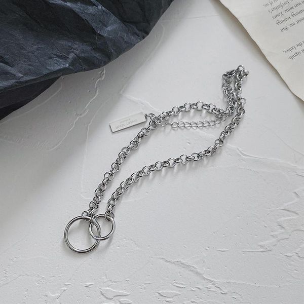 pendant necklaces miuoxion retro double circle necklace fashion personality punk party jewelry for women feature nmour charm gift all season, Silver
pendant necklaces miuoxion retro double circle necklace fashion personality punk party jewelry for women feature nmour charm gift all season, Silver