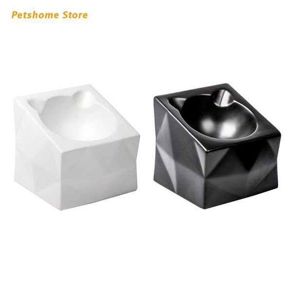 ceramic cat bowl, easy to clean spine protecting pet bowl bowls & feeders