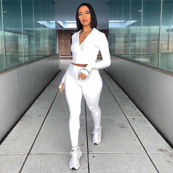 women's tracksuits autumn winter women suit fitness skinny zipper tracksuit fashion streetwear turtleneck sport 2 two piece set, Gray
women's tracksuits autumn winter women suit fitness skinny zipper tracksuit fashion streetwear turtleneck sport 2 two piece set, Gray