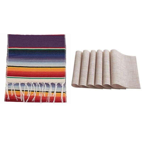 mats & pads 1 pcs mexican table runner fringe cotton tablecloth 6 beige placemats wipeable easy to clean
mats & pads 1 pcs mexican table runner fringe cotton tablecloth 6 beige placemats wipeable easy to clean