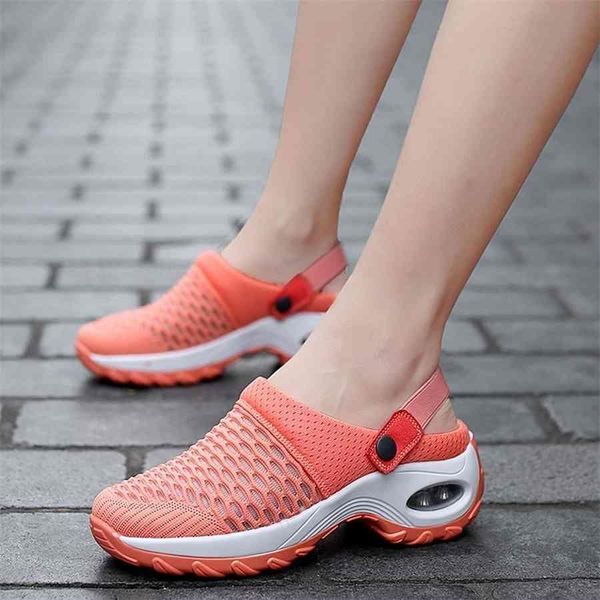 women mesh shoes air cushion ladies shoes platform sneakers walking sports sandal comfy casual breathable wedges slippers shoes, Black
women mesh shoes air cushion ladies shoes platform sneakers walking sports sandal comfy casual breathable wedges slippers shoes, Black