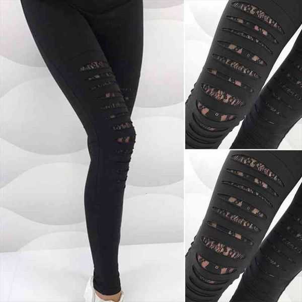 summer fashion lace women leggings torn ripped hole gothic slim elastic black bandage pants thin wear
summer fashion lace women leggings torn ripped hole gothic slim elastic black bandage pants thin wear
