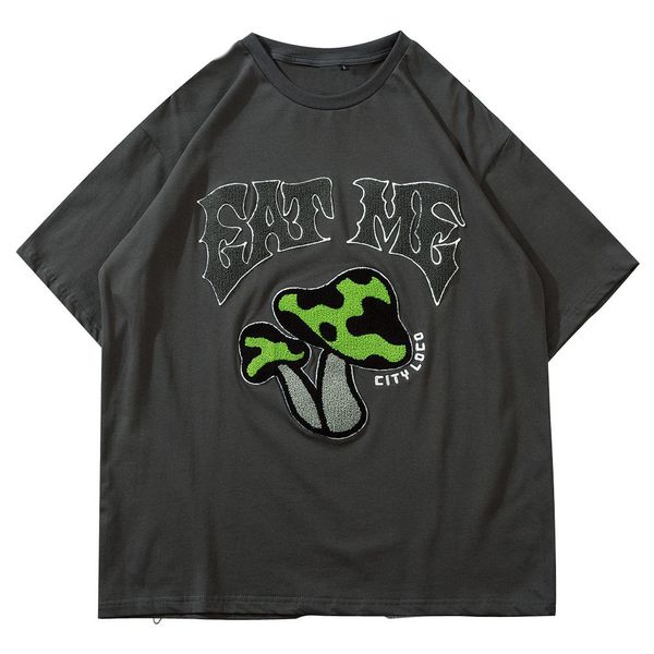 men's t-shirts pyjtrl embroidered mushroom shredded short sleeves 3osb, White;black
men's t-shirts pyjtrl embroidered mushroom shredded short sleeves 3osb, White;black
