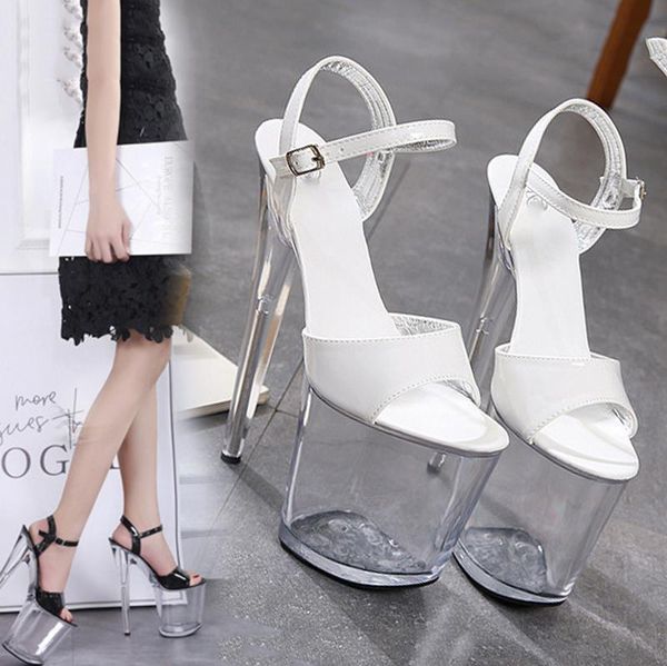 sandals nightclub dancing high heels 20 cm super heel open toe platform ladies pole dance t show model, Black
sandals nightclub dancing high heels 20 cm super heel open toe platform ladies pole dance t show model, Black
