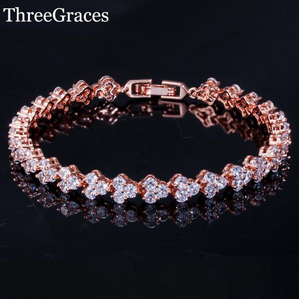 threegraces luxury round shape rose gold color chain bracelets bangles for women cubic zirconia jewelry gift br049 link,, Black
threegraces luxury round shape rose gold color chain bracelets bangles for women cubic zirconia jewelry gift br049 link,, Black