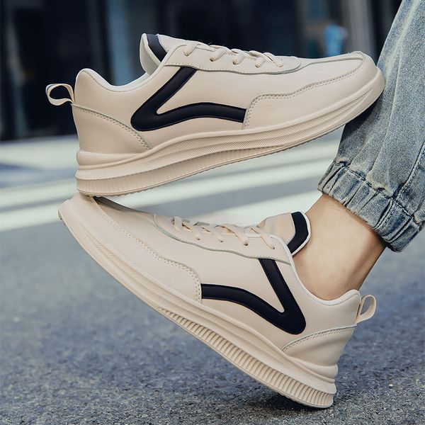 Leather Men Casual Shoes Leisure Designer Sneakers Men Vulcanize Shoes Luxury Brand Breathable Walking Shoes Zapatillas Hombre, White
Leather Men Casual Shoes Leisure Designer Sneakers Men Vulcanize Shoes Luxury Brand Breathable Walking Shoes Zapatillas Hombre, White