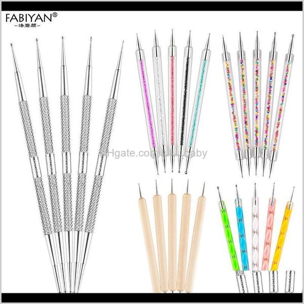5pcsset double stainless steel sile nail art pen spiral rod decoration dot flower round diy manicure tool luyda tools udj97, Silver
5pcsset double stainless steel sile nail art pen spiral rod decoration dot flower round diy manicure tool luyda tools udj97, Silver