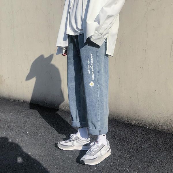 men's jeans trendy brand straight versatile slim casual wide leg pants loose large student couple women's 2021, Blue
men's jeans trendy brand straight versatile slim casual wide leg pants loose large student couple women's 2021, Blue