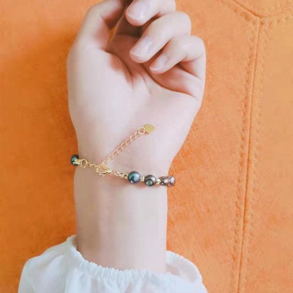 link, chain natural special-shaped colorful baroque pearl bracelet irregular malachite green premiumtemperament all-match gold injection, Black
link, chain natural special-shaped colorful baroque pearl bracelet irregular malachite green premiumtemperament all-match gold injection, Black