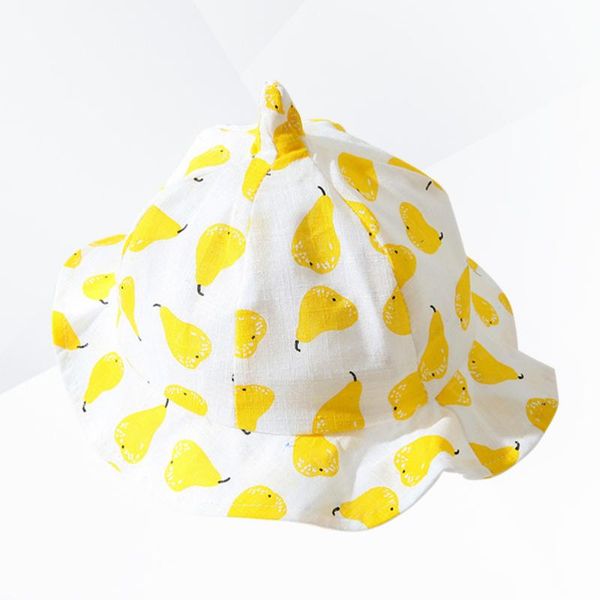 party hats sun hat baby toddler kids protection wide brim cotton summer cap for pear patterned (yellow)
party hats sun hat baby toddler kids protection wide brim cotton summer cap for pear patterned (yellow)