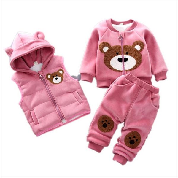 autumn winter children clothing set baby thickening keep warm letter hooded cartoon long sleeve pants 3 pcs sets tracksuits, White
autumn winter children clothing set baby thickening keep warm letter hooded cartoon long sleeve pants 3 pcs sets tracksuits, White