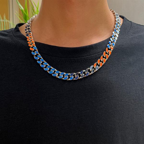 chokers lacteo fashion men style rainbow miami cuban chain choker necklace for women hip hop asymmetric clavicle charm, Golden;silver
chokers lacteo fashion men style rainbow miami cuban chain choker necklace for women hip hop asymmetric clavicle charm, Golden;silver