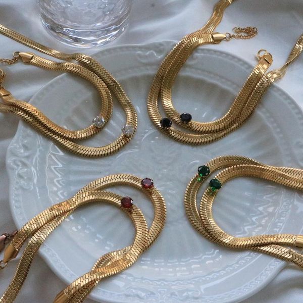 earrings & necklace fashion stainless steel big zircon snake bracelet choker colorful cz blade chain women party jewelry set gift, Silver
earrings & necklace fashion stainless steel big zircon snake bracelet choker colorful cz blade chain women party jewelry set gift, Silver