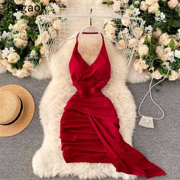 dress women summer solid sheath halter sleeveless mini bodycon dresses slim korean fashion wild vestido feminino 210531, Black;gray
dress women summer solid sheath halter sleeveless mini bodycon dresses slim korean fashion wild vestido feminino 210531, Black;gray
