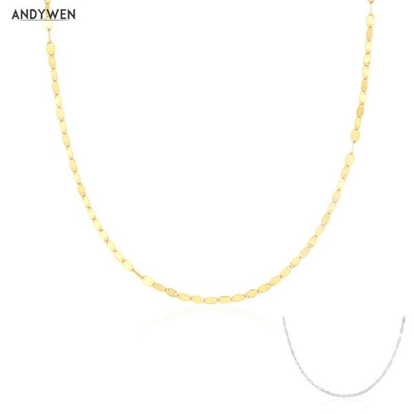 chains andywen 2021 100% 925 sterling silver gold long locker chain choker necklace key rock punk fine jewelry gift
chains andywen 2021 100% 925 sterling silver gold long locker chain choker necklace key rock punk fine jewelry gift