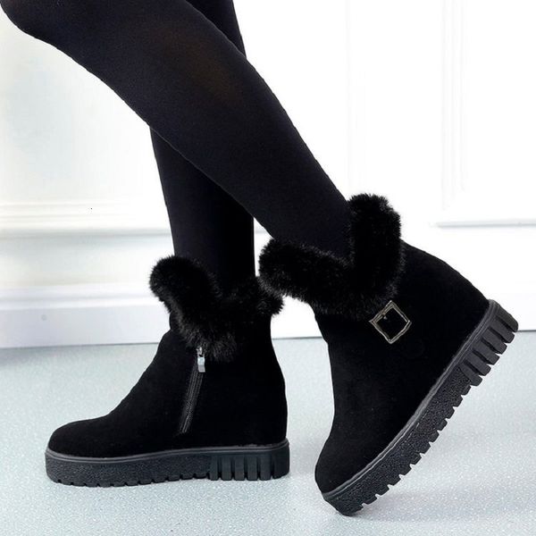 boots rabbit fur snow female winter wild increase and veet boots non-slip warm short tube cotton shoes women, Black
boots rabbit fur snow female winter wild increase and veet boots non-slip warm short tube cotton shoes women, Black
