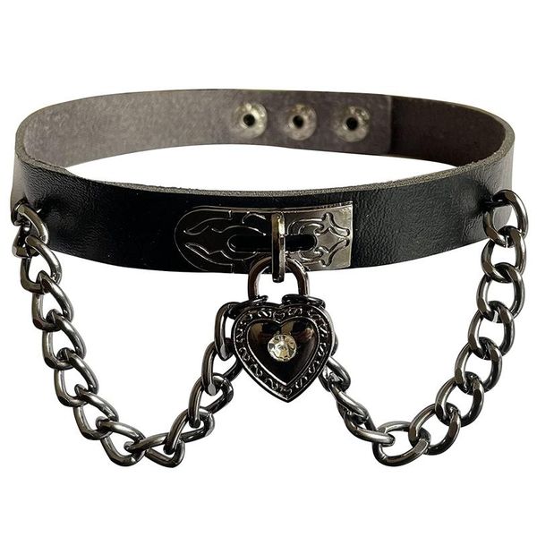 chokers pu leather punk heart choker necklace gothic collar rivets spiked for women party jewelry, Golden;silver
chokers pu leather punk heart choker necklace gothic collar rivets spiked for women party jewelry, Golden;silver