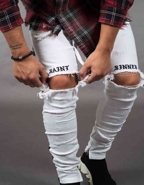 men's jeans arrivals mens designer jeans white black 2 pcs knee hole zipper slim distressed men ripped tore up side stripe pants 2834 9, Blue
men's jeans arrivals mens designer jeans white black 2 pcs knee hole zipper slim distressed men ripped tore up side stripe pants 2834 9, Blue
