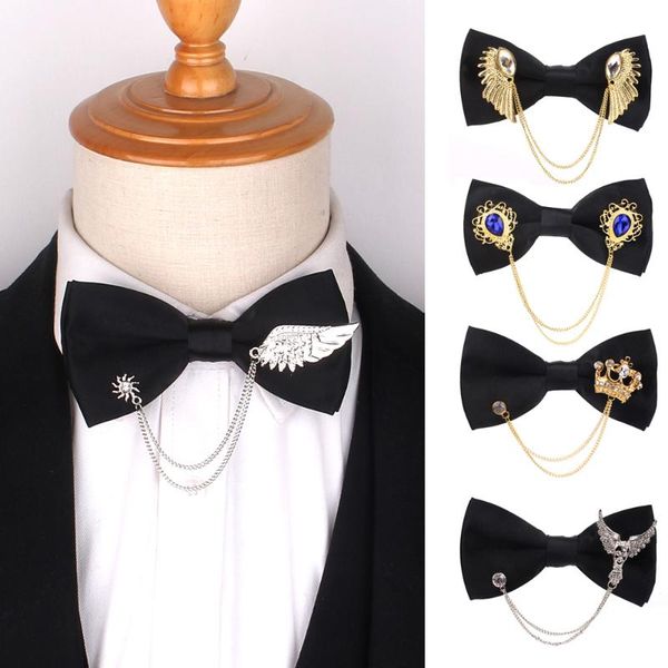 neck ties men black bowtie metal decoratio bow tie for women uniform collar butterf bowknot suit cravats male bowties, Blue;purple
neck ties men black bowtie metal decoratio bow tie for women uniform collar butterf bowknot suit cravats male bowties, Blue;purple